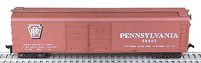 X-33 50' Round-Roof End-Door Boxcar - Kit -- Pennsylvania Railroad w/Shadow Keystone Herald