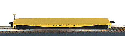 Pennsylvania Railroad 50' Class F-30a Flatcar Kit -- Conrail; Maintenance-of-Way (yellow)