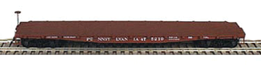 Pennsylvania Railroad Class F-30a 50' Flatcar - Kit (Plastic) -- Pennsylvania Railroad #475218 (Tuscan, 1950s Lettering)