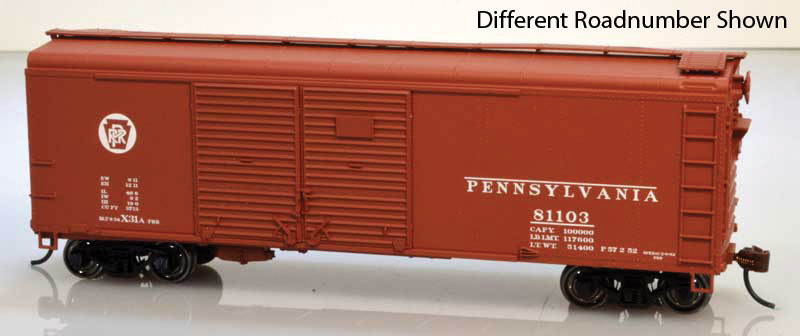 Class X31A 40' Inset-Roof Double-Door Boxcar - Kit -- Pennsylvania Railroad #81179 (Tuscan, Circle Keystone)