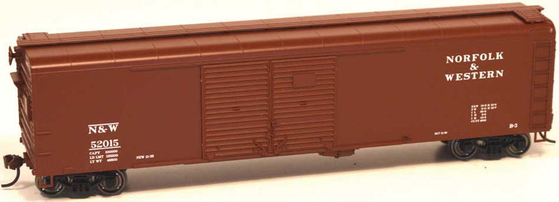 Class X32 Double-Door Round-Roof Boxcar - Kit -- Norfolk & Western #52025 (Boxcar Red)