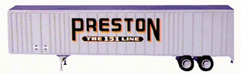 48' Ribbed Wedge Trailer -- Includes Preston Decals