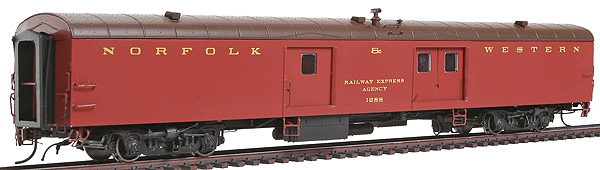 Super Continental Line(TM) 73' 6" Smooth Side Baggage-Express Car -- Norfolk & Western #1288
