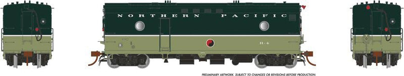 Steam Heater - Generator Car - Sound and DCC - Ready to Run -- Northern Pacific H-4 (Loewy 2-Tone Green)