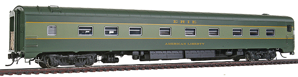 The Super Continental Line(TM) Post War 6-4-6 Sleeper, Lighted, Assembled -- Erie (American Liberty)