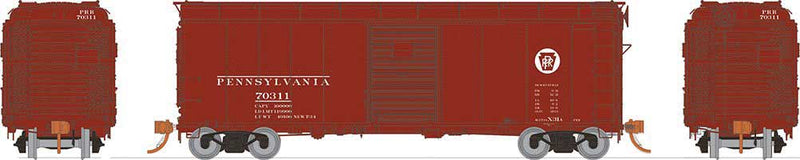 Class X31A Single-Door Boxcar 6-Pack - Ready to Run -- Pennsylvania Railroad (Set #1; Tuscan, Circyle Keystone)