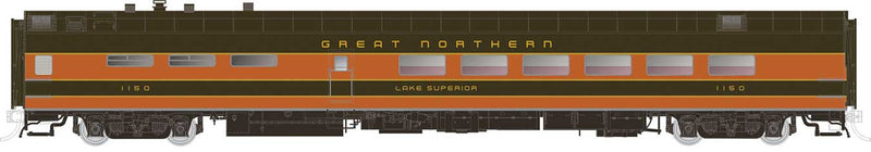 Pullman-Standard Lightweight Diner - Ready to Run -- Great Northern 1156 Lake Pepin (Omaha Orange, Pullman Green)
