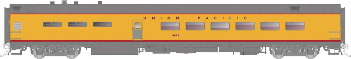 Pullman-Standard Lightweight Diner - Ready to Run -- Union Pacific #4810 (Armour Yellow, gray, red)