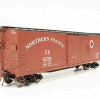 NP 10000-Series 40' Wood Boxcar 4-Pack - Ready To Run -- Northern Pacific 10287, 11121, 12345, 13059 (1940, Boxcar Red, Small Monad)