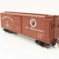 NP 10000-Series 40' Wood Boxcar 4-Pack - Ready To Run -- Northern Pacific (Company Service, Boxcar Red, Main Street Slogan, Large Mon