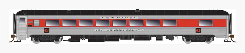 NH P-S Parlor-Lounge - Ready to Run -- New Haven 209 Kings County (McGinnis, stainless, vermillion, balck)
