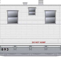 Class F30A 50' Flatcar w/Office, Kitchen, Diner Trailer 3-Pack - Ready to Ru -- Norfolk Southern #62879, 62893, 62904 (MOW Gray, yellow)