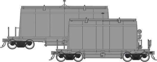 Long Barrel Ore Hopper - Ready to Run -- Undecorated
