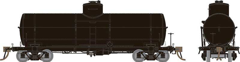 Union Tank Car 10,000-Gallon X-3 Tank Car - Ready to Run -- Undecorated (K-Brakes)