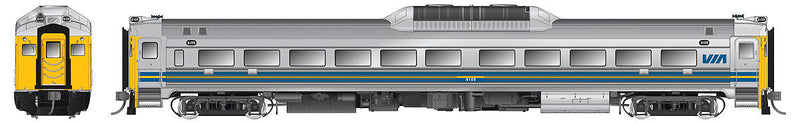 Budd RDC-1 Phase 1C (Rebuild) - Standard DC -- Via Rail Canada #6109 (Stainless Steel, blue, yellow)