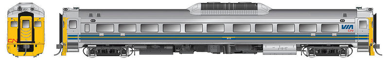 Budd RDC-1 Phase 1C (Rebuild) - Standard DC -- Via Rail Canada/CN No Number (Stainless Steel, blue, yellow, red CN Noodle)