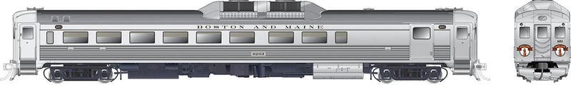 Budd RDC-2 Phase 1c - Standard DC -- Boston & Maine 6204 (stainless, Minuteman Logo)