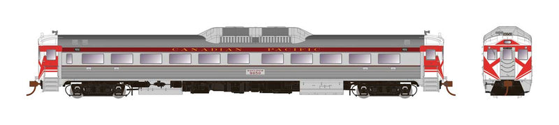 Budd RDC-1 Phase 1b - LokSound and DCC -- Canadian Pacific 9050 (stainless steel, maroon, Hockey Mask Ends)