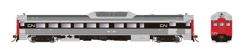 Budd RDC-2 Phase 2 - LokSound and DCC -- Canadian National 6205 (stainless steel, black, red, Noodle Logo)