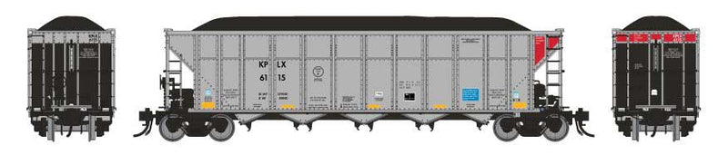 AutoFlood III Rapid Discharge Coal Hopper 6-Pack - Ready to Run -- KPLX Set 2 (silver, red, black)