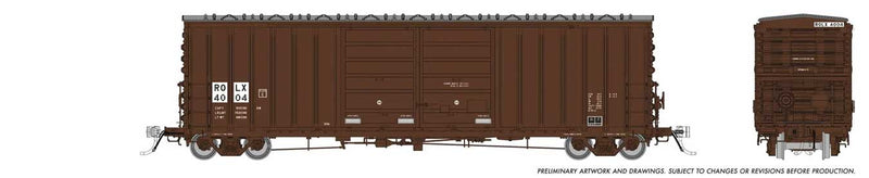 Pacific Car & Foundry B-70-69 Boxcar - Ready to Run -- Railroad of Lies ROLX #4007 (Boxcar Red, white)