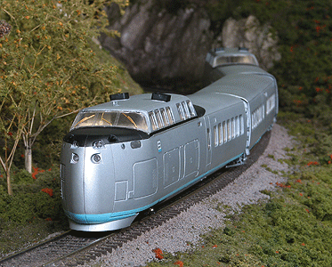 TurboTrain Set - Diesel Passenger -- New Haven: PDC-28 #UAC-1, PDC-29 #UAC-1, IC-29 No Car Number