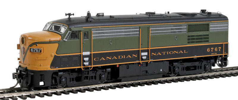 MLW FPA4 w/Sound & DCC -- Canadian National #6767 (green, black, yellow)