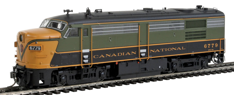 MLW FPA4 w/Sound & DCC -- Canadian National #6779 (green, black, yellow)