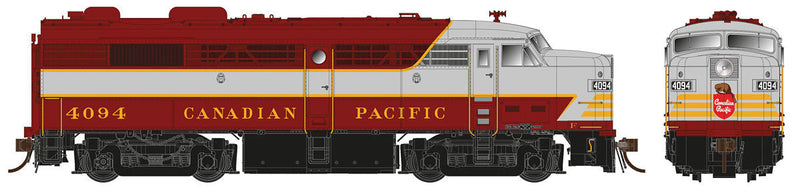 MLW FPA-2 w/LokSound & DCC -- Canadian Pacific #4082 (maroon, gray, Block Lettering)