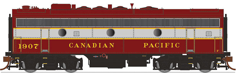 GMD F7B - LokSound & DCC -- Canadian Pacific 1915 (maroon, gray, Block Lettering)
