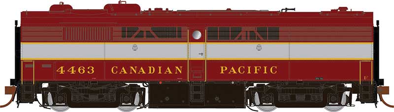 Alco-MLW FPB-2 Phase II - LokSound and DCC -- Canadian Pacific #4463 (maroon, gray; Block Lettering)