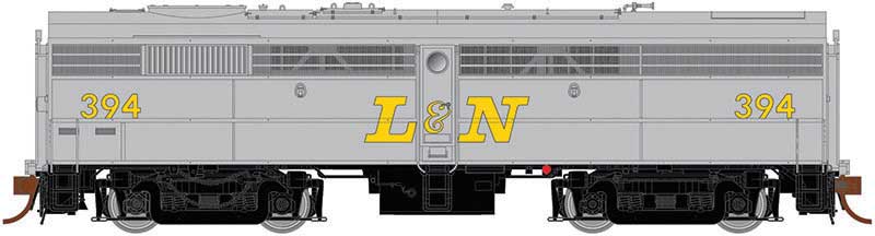 Alco-MLW FB-2 Phase II - LokSound and DCC -- Louisville & Nashville 394 (gray, yellow, red)