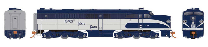 Alco PA1 - Standard DC -- Nickel Plate Road 186 (blue, silver)