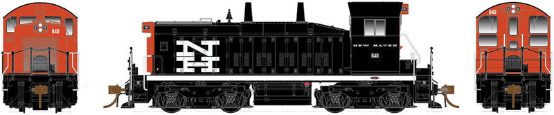 EMD-GMD SW1200 - LokSound and DCC -- New Haven 648 (black, red, white, McGinnis Logo)