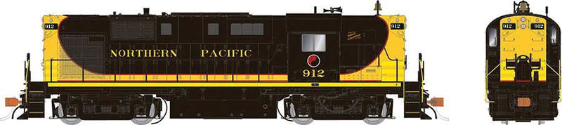 Alco RS11 - Standard DC -- Northern Pacific 912 (As-Delivered, black, yellow)
