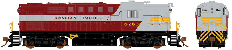 MLW RS18 - LokSound and DCC -- Canadian Pacific 8741 (maroon, gray, yellow, Block Lettering)
