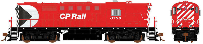 MLW RS18 - LokSound and DCC -- Canadian Pacific 8743 (Action Red, white, Multimark, 8" Stripes, Ditch Ligh