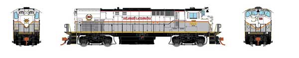 Montreal Locomotive Works MLW M420 - Sound and DCC -- Delaware-Lackawanna: #2045 (white, gray, black)