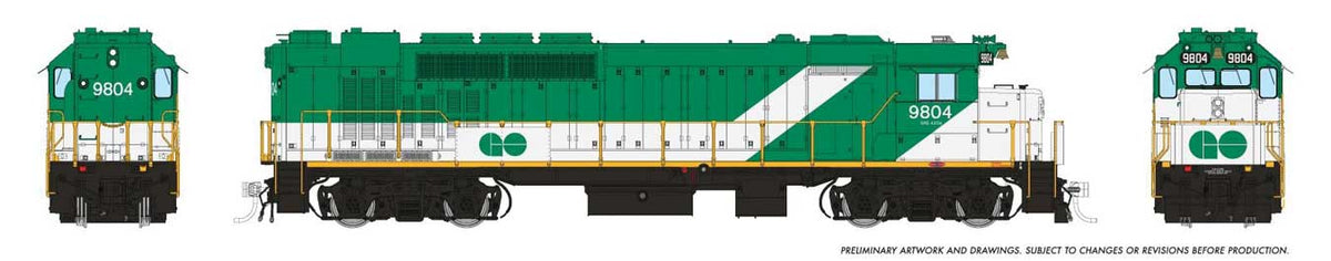 GP40TC - Sound and DCC -- GO Transit #9804 (green, white)