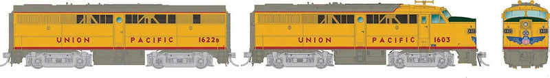 Alco FA1-FB1 Set - LokSound and DCC -- Union Pacific 1603, 1622B (Armour Yellow, gray, red, blue wings)