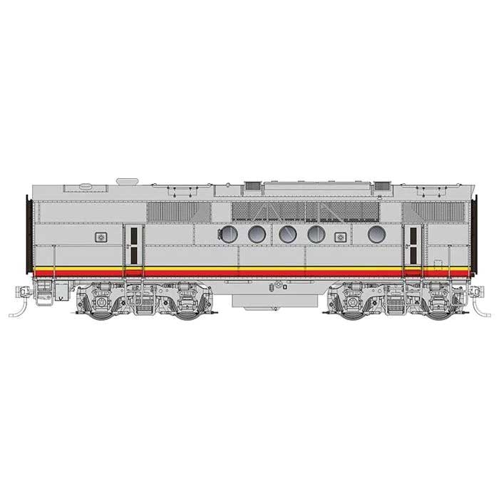 EMD FT-B - Standard DC -- Santa Fe, No Number (Warbonnet, silver, red, black, yellow)