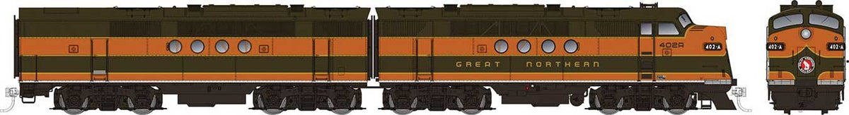 EMD FT A-B Set - Standard DC -- Great Northern #408-C, 408-D (As Delivered)