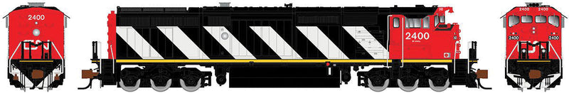 GE Dash 8-40CM - LokSound and DCC -- Canadian National 2406 (Seargent Stripes, black, white, red)
