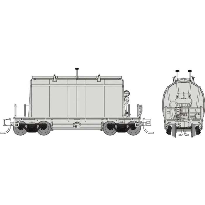 Short Barrel Ore Hopper - Ready to Run -- Undecorated