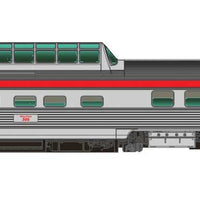 The Canadian 10-Car Passenger Set - Ready to Run -- Canadian Pacific Set 1 (stainless steel, Action Red)