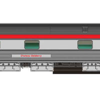 The Canadian 10-Car Passenger Set - Ready to Run -- Canadian Pacific Set 1 (stainless steel, Action Red)