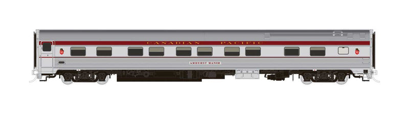 The Canadian Coach, Manor, Chateau Add-On Set - Ready to Run -- Canadian Pacific (stainless steel, maroon)-1
