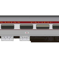 The Canadian Coach, Manor, Chateau Add-On Set - Ready to Run -- Canadian Pacific (stainless steel, maroon)