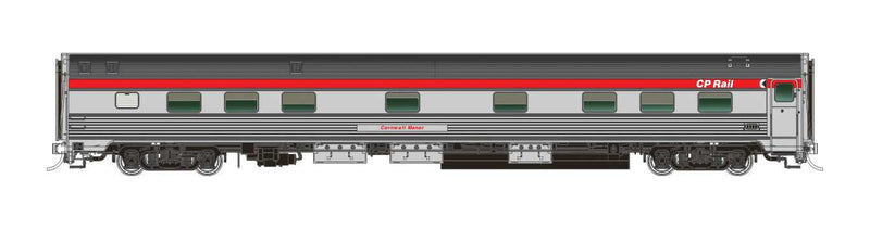 The Canadian Coach, Manor, Chateau Add-On Set - Ready to Run -- Canadian Pacific (stainless steel, Action Red)-1