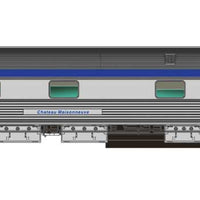 The Canadian Coach, Manor, Chateau Add-On Set - Ready to Run -- VIA Rail Canada (Original, stainless steel, blue, yellow)
